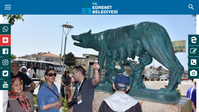 Roma’nın sembolü olan Kurt heykeli ve Roma’ya ismini veren Romüs ve Romülüs kardeşler