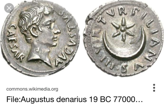 Günümüzden 2000 yıl kadar önce basılmış bir Roma parası
