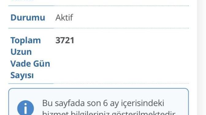 Ssg sigorta durumu aktif ne bilen varmı?