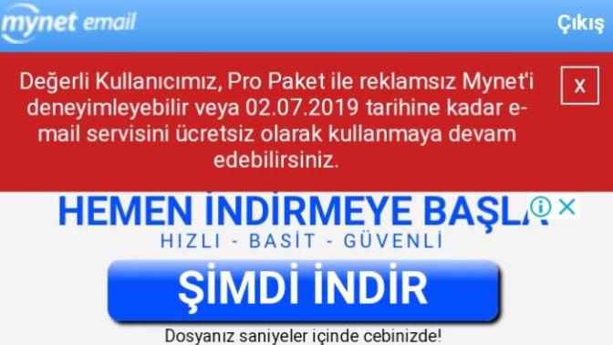 Mynet Email Ücretli mi Olmuş?