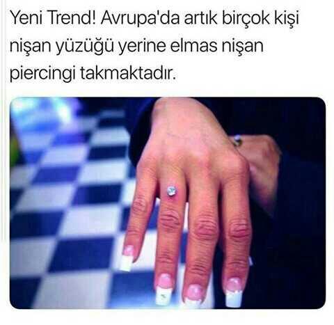 Yeni trend ''nişan piercingi'' hakkında ne düşünüyorsunuz?