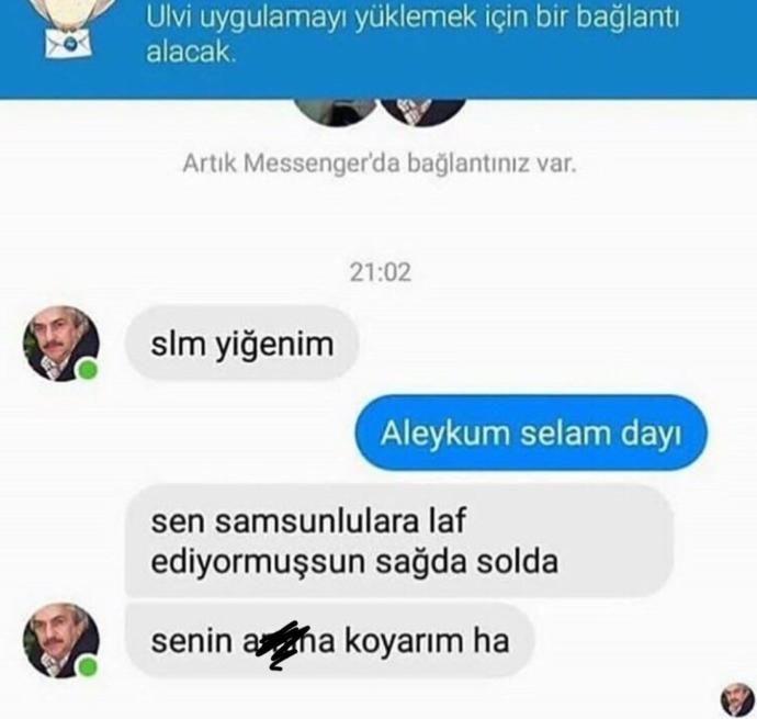 Arkadaşlar Samsunlulara laf eden var mı?
