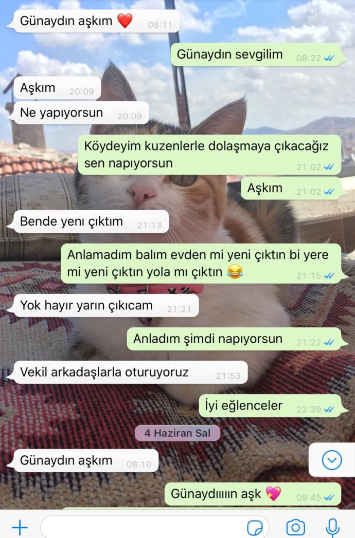 TELEFONDA ÇOK AZ GÖRÜŞÜYORUZ AMA YANYANA SAMİMİ. Sadece günaydın-iyi gecelerden ibaret  bir  konuşma erkekler açısından normal mi?