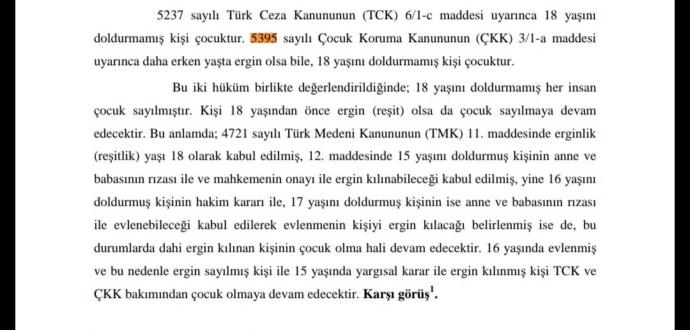 Bir kız kaç yaşa kadar çocuktur?