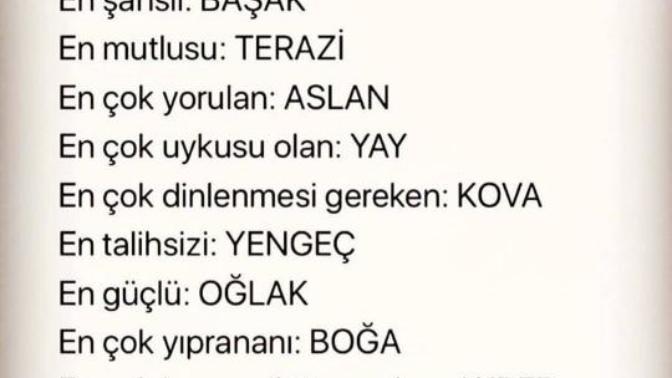 Burçların enleri alalım siz nasıldınız?