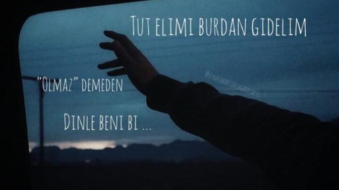 "Tut elimi buradan gidelim.." Demek istediğiniz birisi var mı?