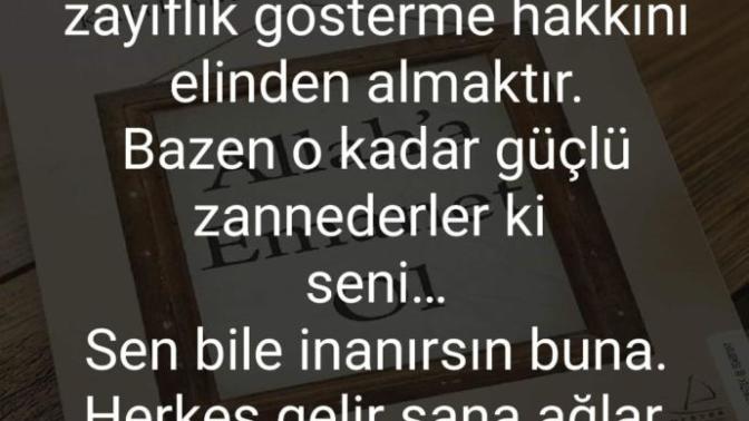 Sizce yeterince güçlü birisi misiniz?