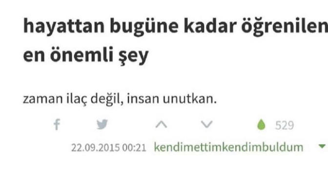 Bu zamana kadar hayattan öğrendiğiniz ve diğer insanların da bilmesi gerektiğini düşündüğünüz en büyük tecrübeniz nedir?