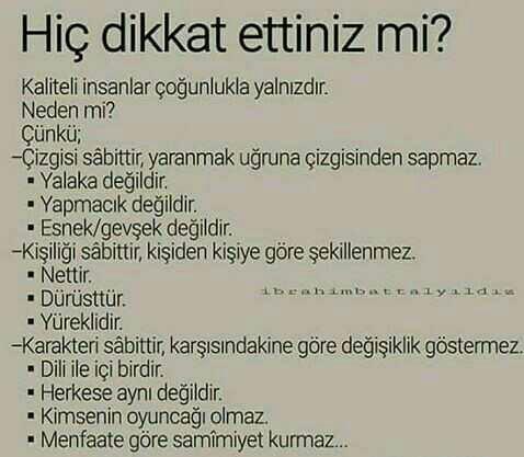 İnsanın kalitesi nasıl belli olur?