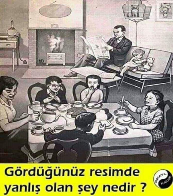 Resim de yanlış olan şey sizce nedir?