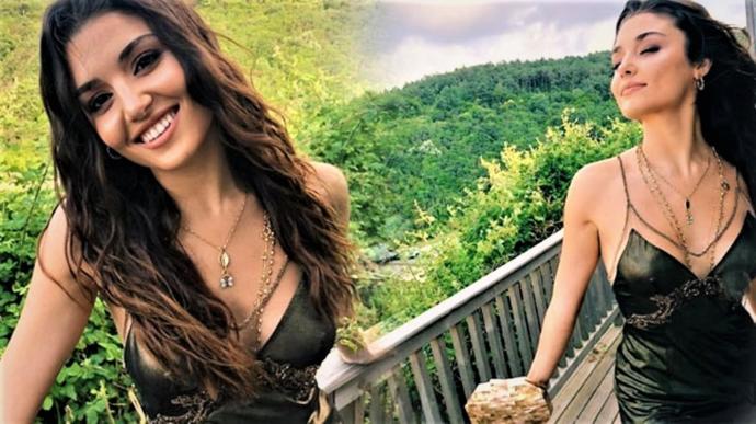Hande Erçel'in kıyafeti 1,3 milyon kişi tarafından beğenildi! Peki siz düğün davetinde giydiği bu kıyafeti nasıl buldunuz?