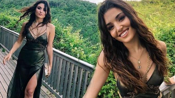 Hande Erçel'in kıyafeti 1,3 milyon kişi tarafından beğenildi! Peki siz düğün davetinde giydiği bu kıyafeti nasıl buldunuz?