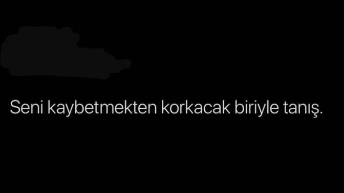 Seni kaybetmekten korkan birisiyle tanıştınız mı?