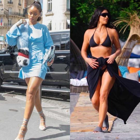Rihanna ile Kim Kardashian saç baş tekme tokat kavga etse kim döver?