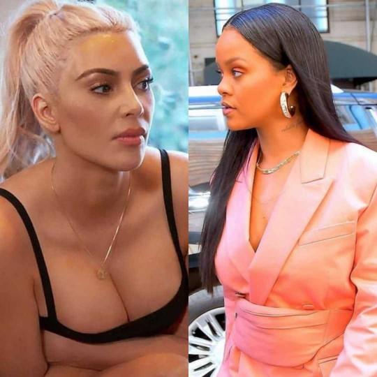 Rihanna ile Kim Kardashian saç baş tekme tokat kavga etse kim döver?