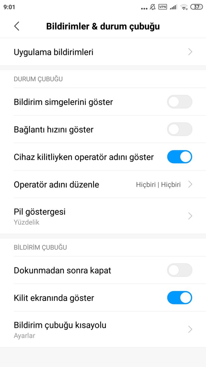 Pocophone F1 de bildirim ikonu sorunu?