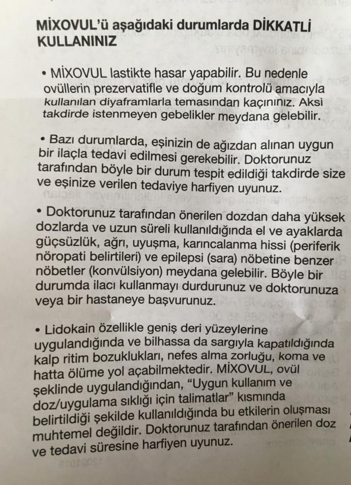 Mix ovul fitil kullananlar var mı?