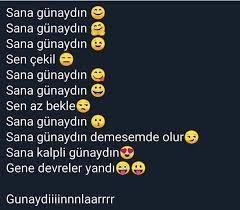 Yok mu banada günaydın?