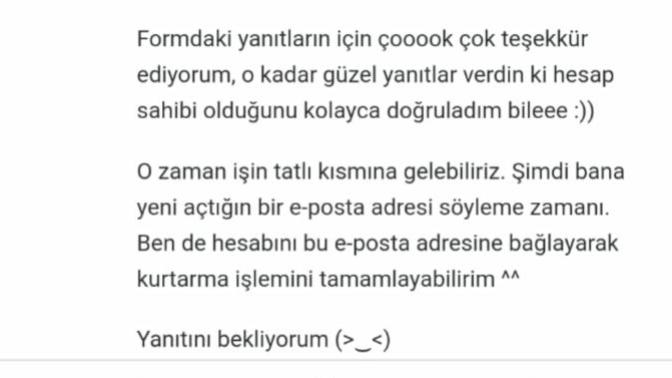 Lolde hesabımın bağlı olduğu e-posta adresini ve şifremi unuttuğum için riot games'e bilet gönderdim ama cevap veremiyorum?
