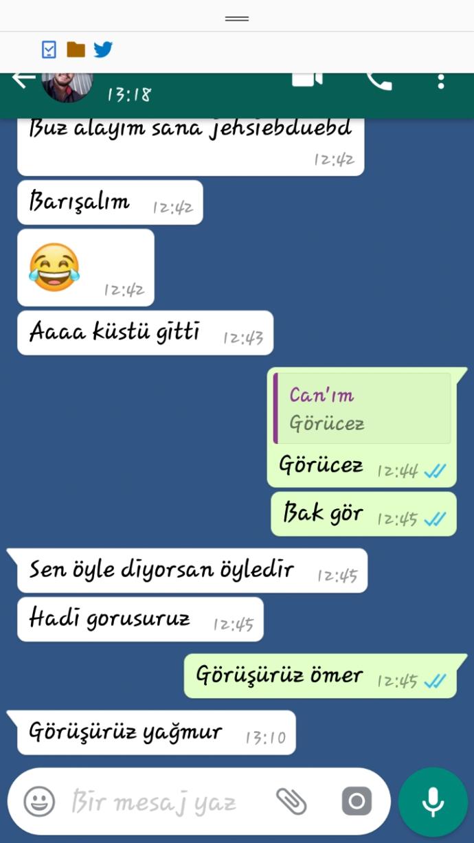 En son görüşürüz dedi Ne yazabilirim? Görüldü mu kalsın? Yaptığına bakarmısınız?