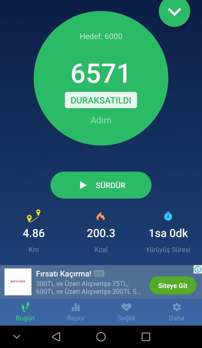 Düzenli olarak spor yapma alışkanlığınız var mı?