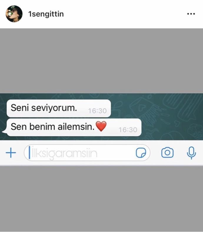Sen benim ailemsin, demek istediğiniz veya ciddi düşündüğünüz biri hayatınızda var mı?