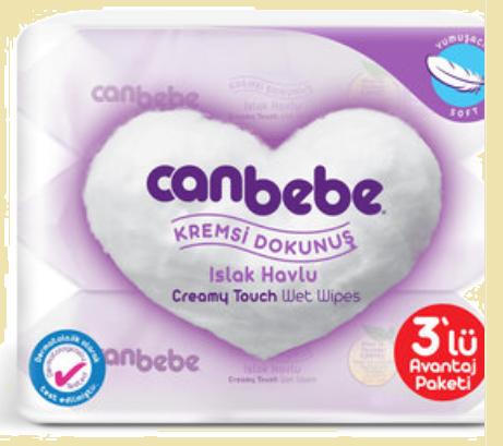 Canbebe Kremsi Dokunuş Islak Havlu