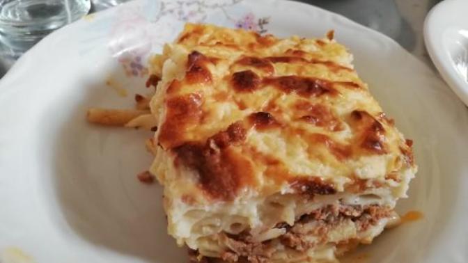 Beşamel soslu kiymali firin makarna?