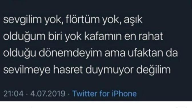 Sevgiliniz/flörtünüz var mı? Yoksa sevilmeye hasret duyanlardan mısınız?