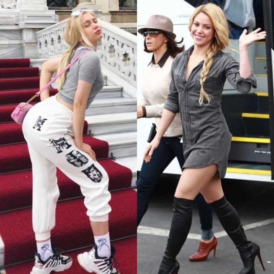 Aleyna tilki ile Shakira saç baş kavga etse kim döver?