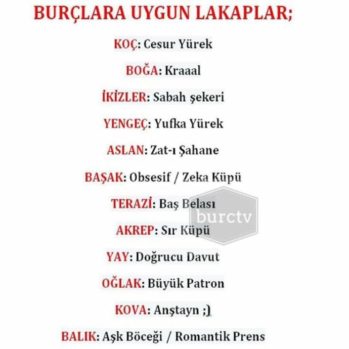 Lakabınız var mı, yoksa neymiş bakın beğenecek misiniz?