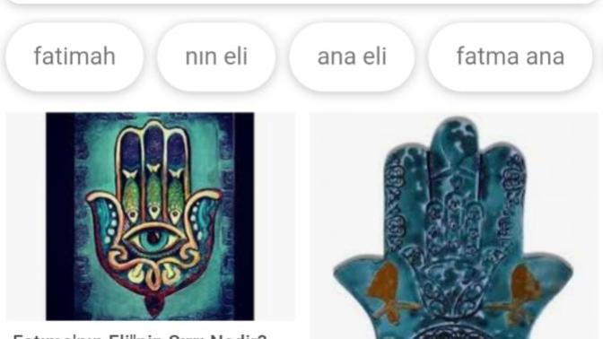 Hz Fatima nin eli nedir?