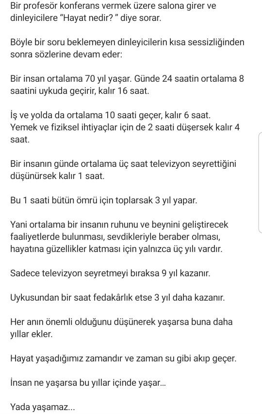Hayat nedir sizce?