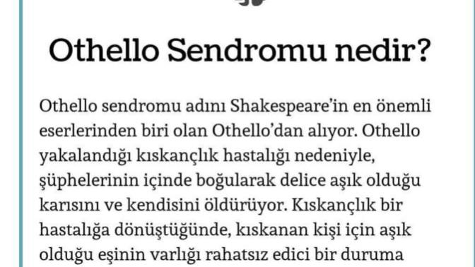 Othello sendromu nedir? Sizde belirtileri var mi?