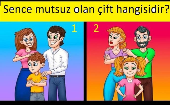 Sizce mutsuz olan çift hangisidir?