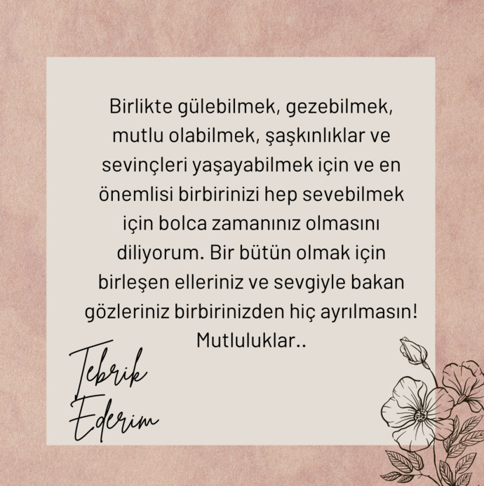 Nişanlanan arkadaşa ne denir?