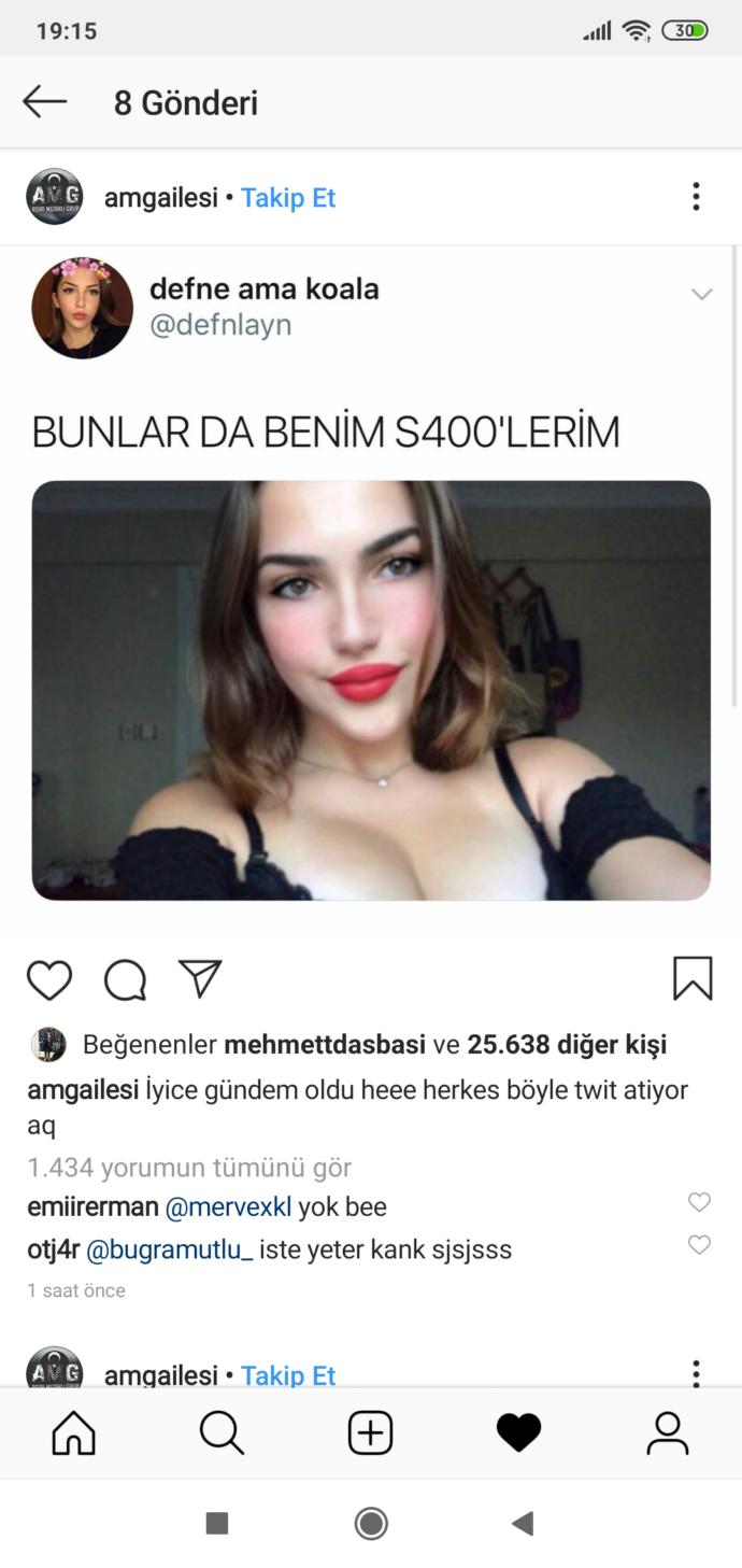 Bu S 400 muhabbeti çok sıkmadi mı?
