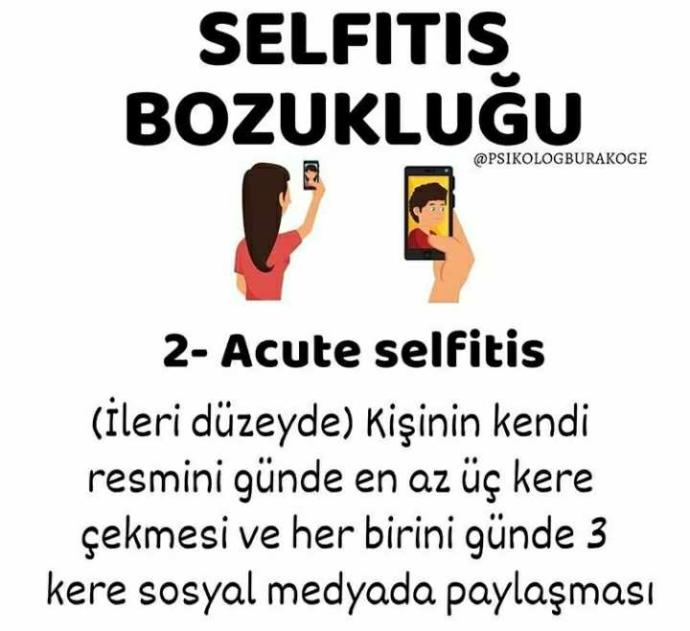 Selfıtıs bozukluğu rahatsızlığından haberdar mısınız?