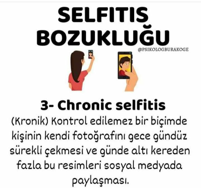Selfıtıs bozukluğu rahatsızlığından haberdar mısınız?