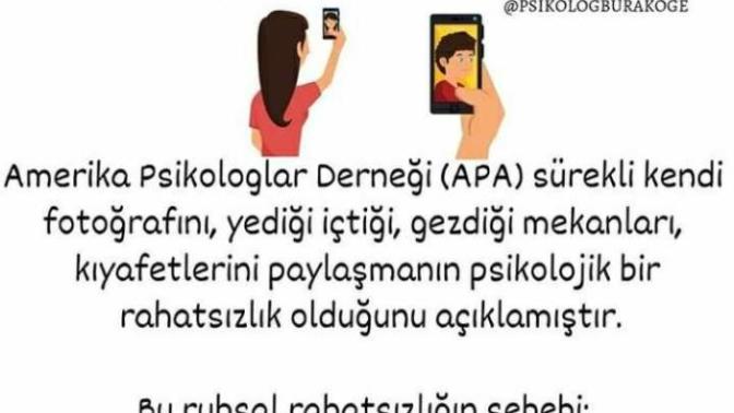 Selfıtıs bozukluğu rahatsızlığından haberdar mısınız?