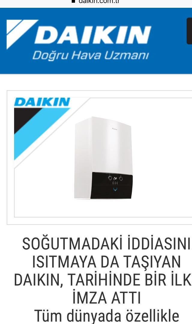 Japonya markası olan Daıkın tam yoğuşmalı kombiyi bilen varmı?