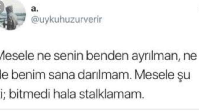 Stalk yapmayan var mı 😂?