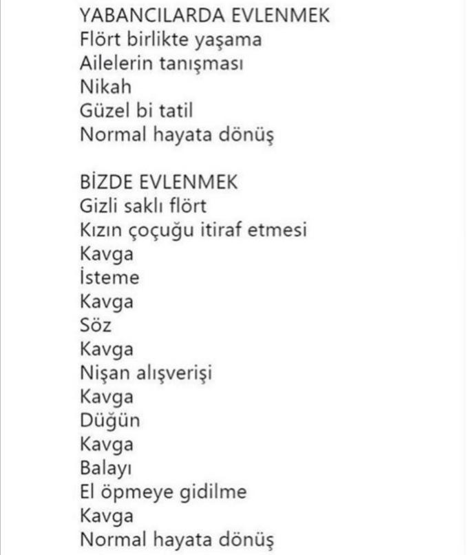 Kafanizdaki Evlilik nasil birsey? Tanimi nedir?