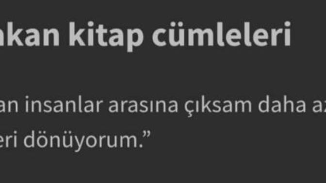 Sizin de iz bırakan kitap cümleleriniz var mı?