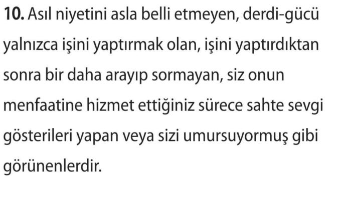 Sinsi insan tipinin 10 özelliği?