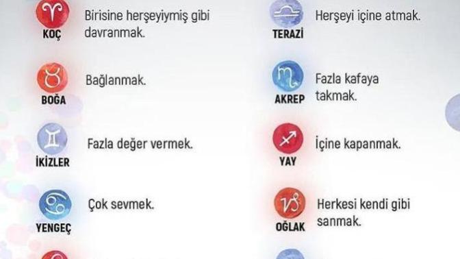 Burçların Yaptığı Hatalar nelermiş öğrenmek istermisiniz?