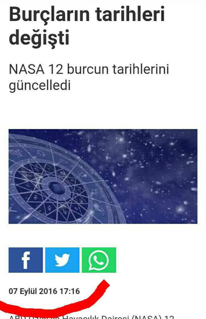 Burçların tarihleri değişti. NASA’nın yaptığı açıklama ile neydiniz ne oldunuz?