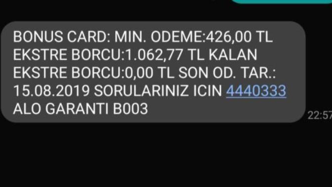 Minimum tutar ne demek?