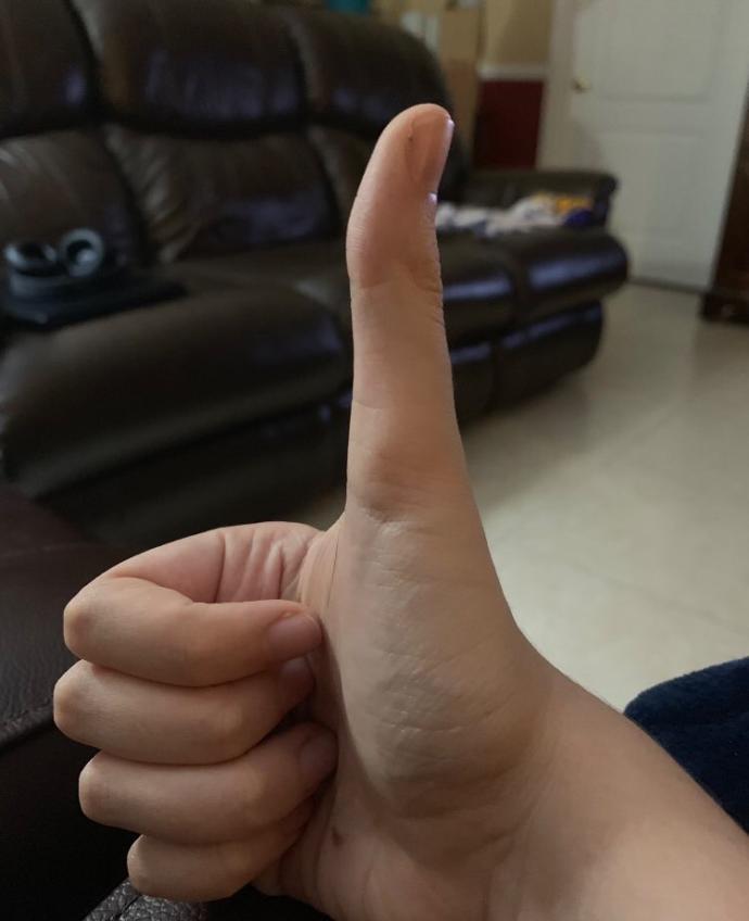 Parmağım çok mu uzun?