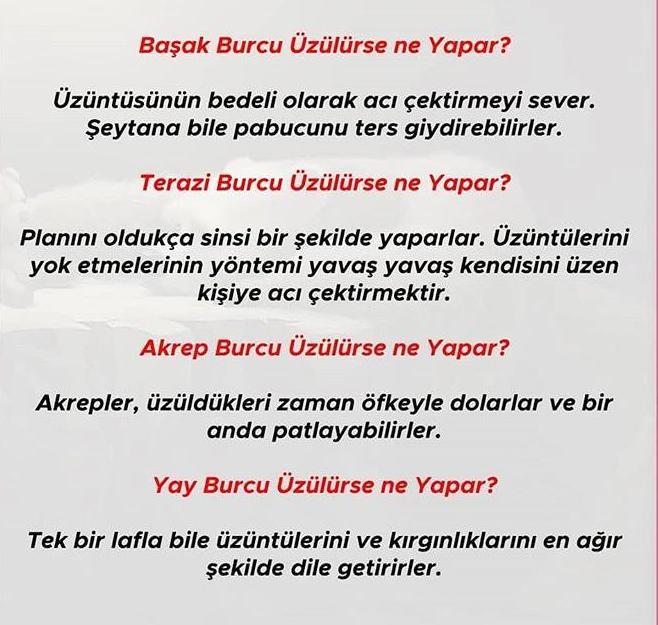 Burçlar üzülünce ne yapar öğrenmek ister misiniz?